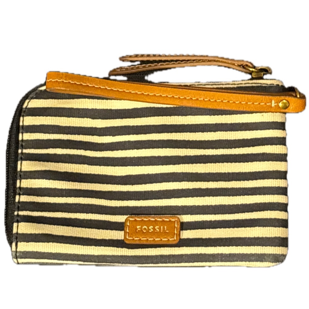 Fossil Wristlet Navy Stripe